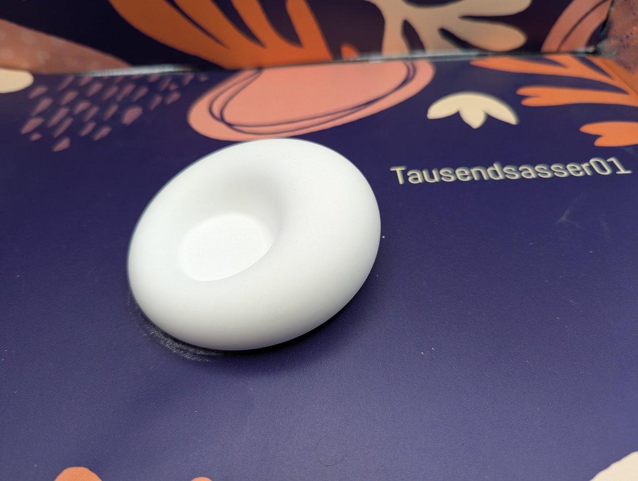 Teelichthalter oder Schmucktablett rund, Mitbringsel aus Gips