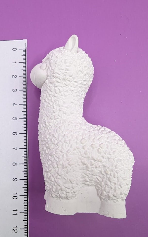 kleines Lama, Alpaka, Mitbringsel aus Gips