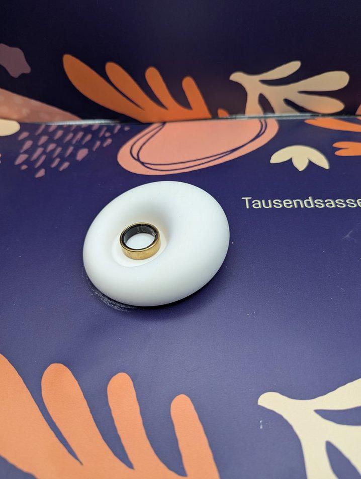 Teelichthalter oder Schmucktablett rund, Mitbringsel aus Gips