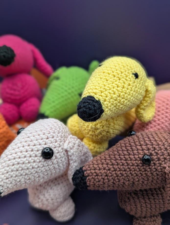 Dackel - gehäkelt- Amigurumi